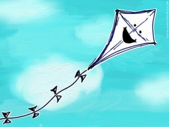 Fly Kite Wallpaper