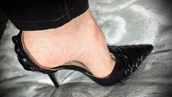 Black High Heels Shoes Wallpaper In People With