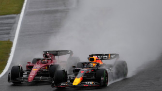 Formula Mercedes Mclaren Participating In Wet Weather Wheel