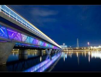 Purple Blue Light Reflection Wallpaper