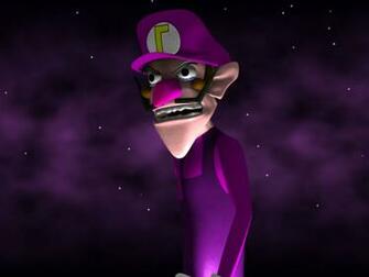 Waluigi Side Portrait Wallpaper Super Mario