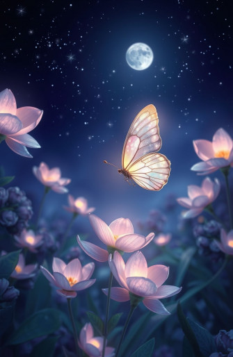 Night Butterfly Wallpaper