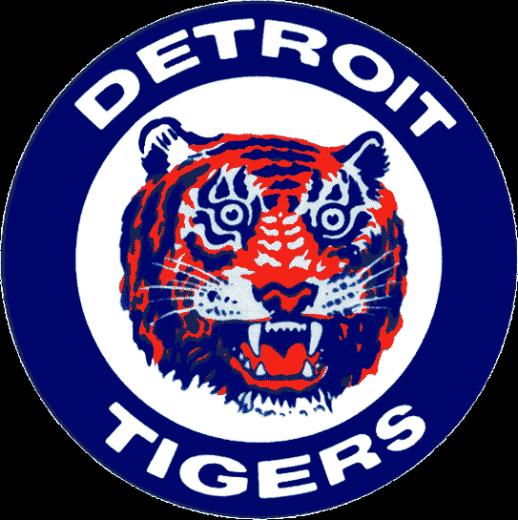 Detroit Tigers Primary Logo A Tiger Head In Navy Ring With