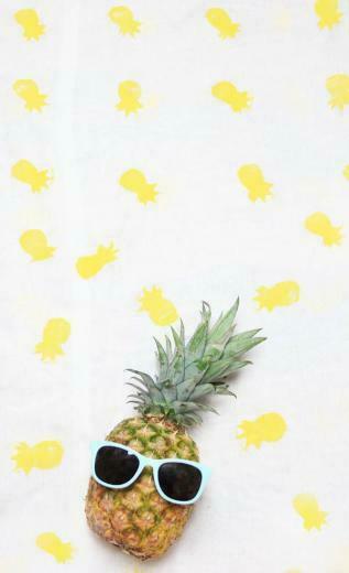 Pineapple Stamped Scarf Diy iPhone