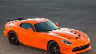 Wallpaper Dodge Srt Viper Ta Orange Side