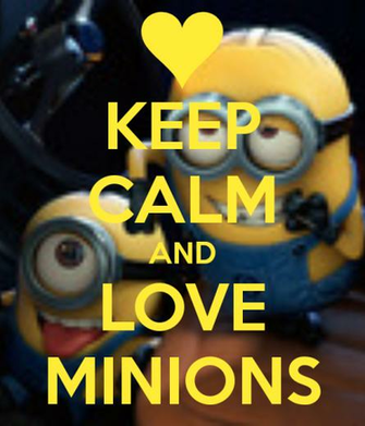 Keep Calm And Love Minions Wallpaper