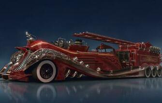 Wallpaper Reflection Car Firefighter Equipment Steampunk