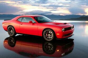 Dodge Challenger Srt Hellcat Side With Reflection Photo