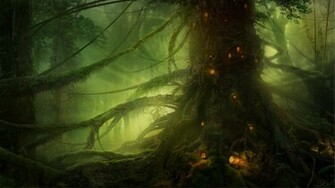 Wallpaper Forest Abstract Anime Art Drawing Fantasy Light