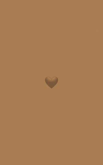Minimalist Light Brown Aesthetic Heart Wallpaper