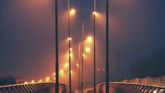 Sky Night Street Polska Landscape Amazing City
