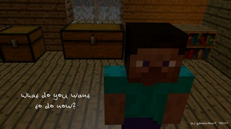 Minecraft Wallpaper What Do You Want To Now By Dominionlp On