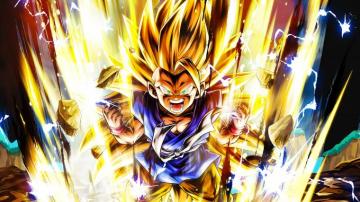 John On Blue Sparking Super Saiyan Goku Kid HD 4k