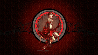 Goth Queen Of Hearts Wallpaper