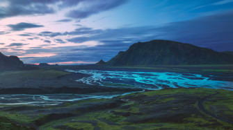 Wallpaper Id Mountains River Valley Landscape Iceland