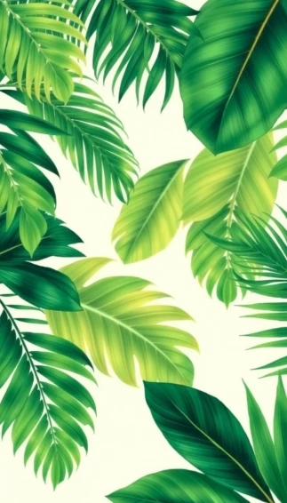 Palm Leaf Wallpaper