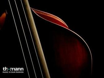 Electric Upright Bass Wallpaper Thomann