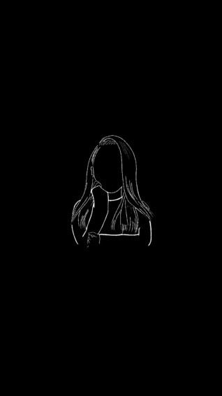 Dark Angel Black And White Art Drawing Cute Wallpaper