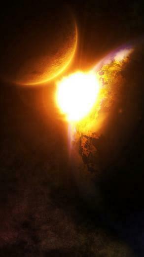 Adding Fire To Universe iPhone Wallpaper HD