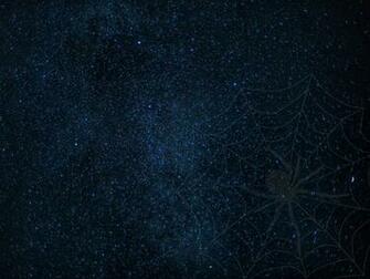 Cobweb Spider Starry Sky Shine Background Toppng
