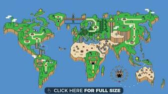 Super Mario World Global Map HD Wallpaper