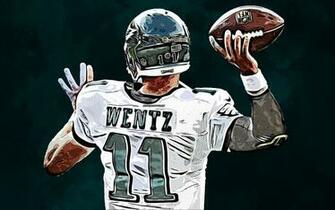 Wallpaper Carson Wentz 4k Art Philadelphia Eagles
