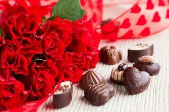 Rose Flowers Love Life Chocolate Presents Wallpaper