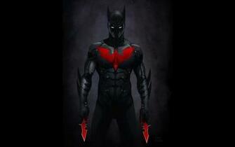 Batman Black Dark Red Dc Comics Suit Men Weapons Beyond