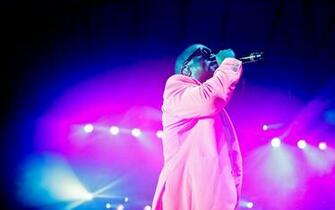 Kanye West On Stage Power Desktop Wallpaper HD Screensaver Background