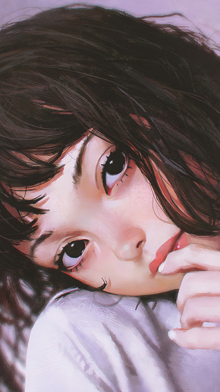 Cute Anime Girl Short Hair 4k Wallpaper iPhone HD Phone 6590f