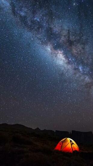 Sky Galaxy Camp Wallpaper