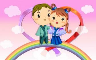 Vector Love Cartoon Wallpaper HD