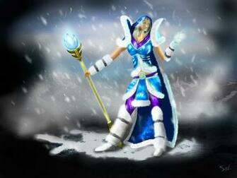 Dota Wallpaper Fan Art Crystal Maiden By Solomon4ik