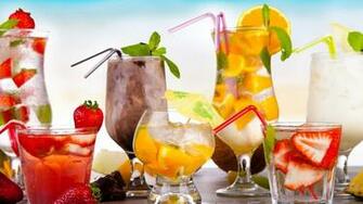 Summer Cocktails HD Wallpaper