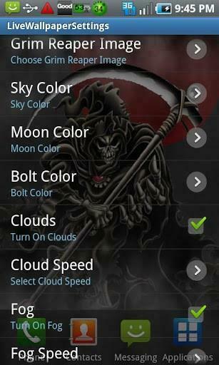 Bigger Grim Reaper Live Wallpaper Dmo For Android Screenshot