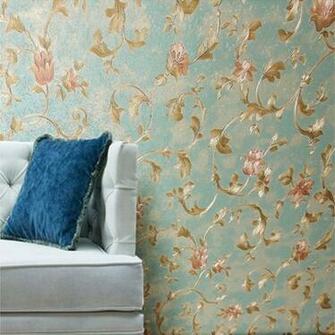 Vintage Natural Flowery Mode Floral Vinyl Wallpaper 3d Design Effect