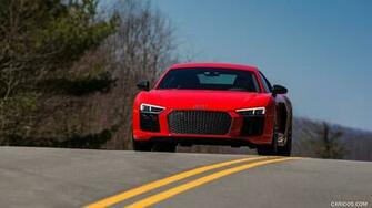 Audi R8 V10 Plus Red Us Spec Front HD Wallpaper