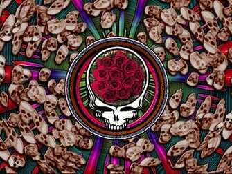 Grateful Dead Wallpaper Skeleton And Roses