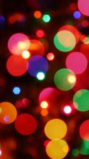 Lg G3 HD Colored Lights Bokeh Wallpaper