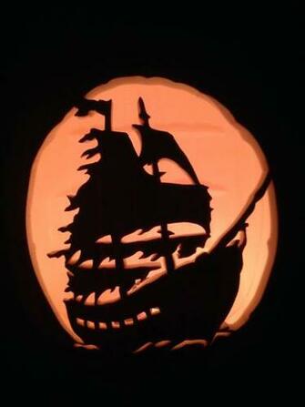 Wallpaper Ghost Pirate Ship Silhouette
