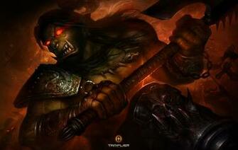 World Of Warcraft Wow Warriors Orc Battle Axes Games Fantasy Warrior