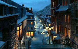 Europe City Winter Christmas Night HD Wallpaper StylishHDwallpaper