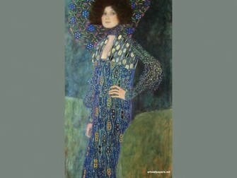 Gustav Klimt Print Art Wallpaper