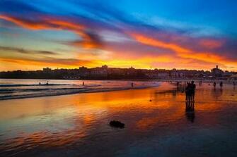 Bondi Beach Sunset Wallpaper Travel HD