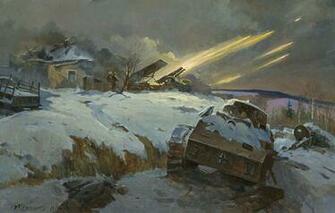 Wallpaper War Missiles Art Katusha Start Image For Desktop