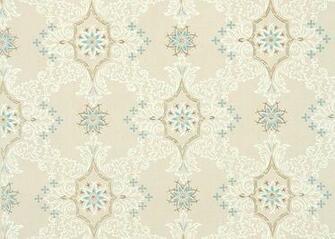 S Vintage Wallpaper Blue And White Geometirc With Metallic Gold