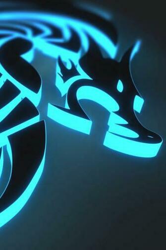 iPhone Dragon Wallpaper 3d Tattoo Blue