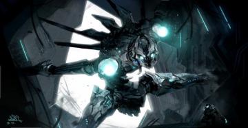 Artwork Fantasy Art Cyborg Futuristic Digital Wallpaper