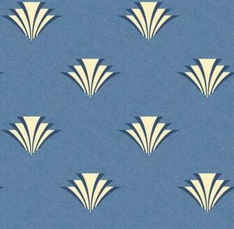 Big Sue Art Deco Wallpaper Fabric Chameleon Collection
