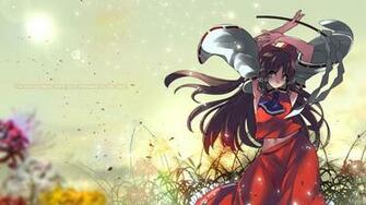 Touhou Hakurei Reimu Sun Wallpaper
